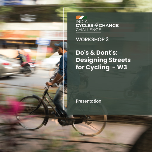 Do’s & Dont’s Designing Streets for Cycling – W3