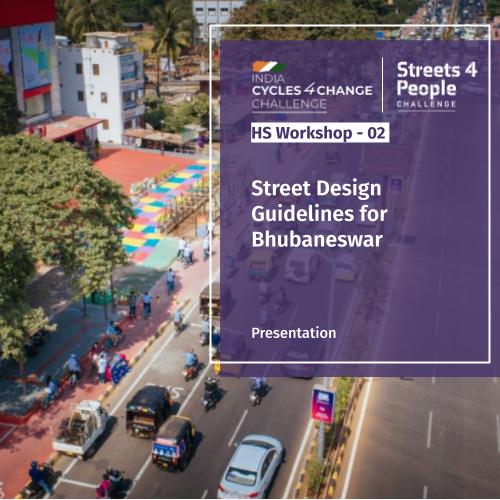 Street Design Guidelines for Bhubaneswar