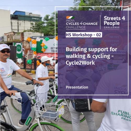 Building support for walking & cycling – Cycle2Work