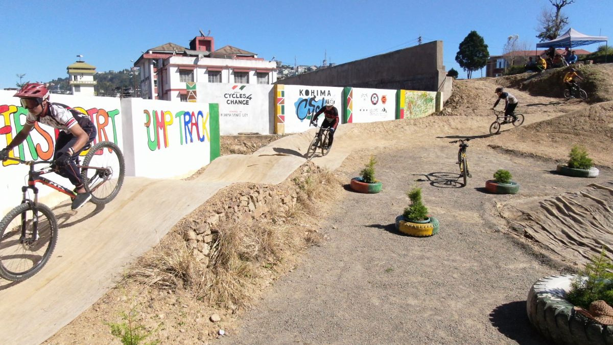 The first bicycle pump track in North-East India