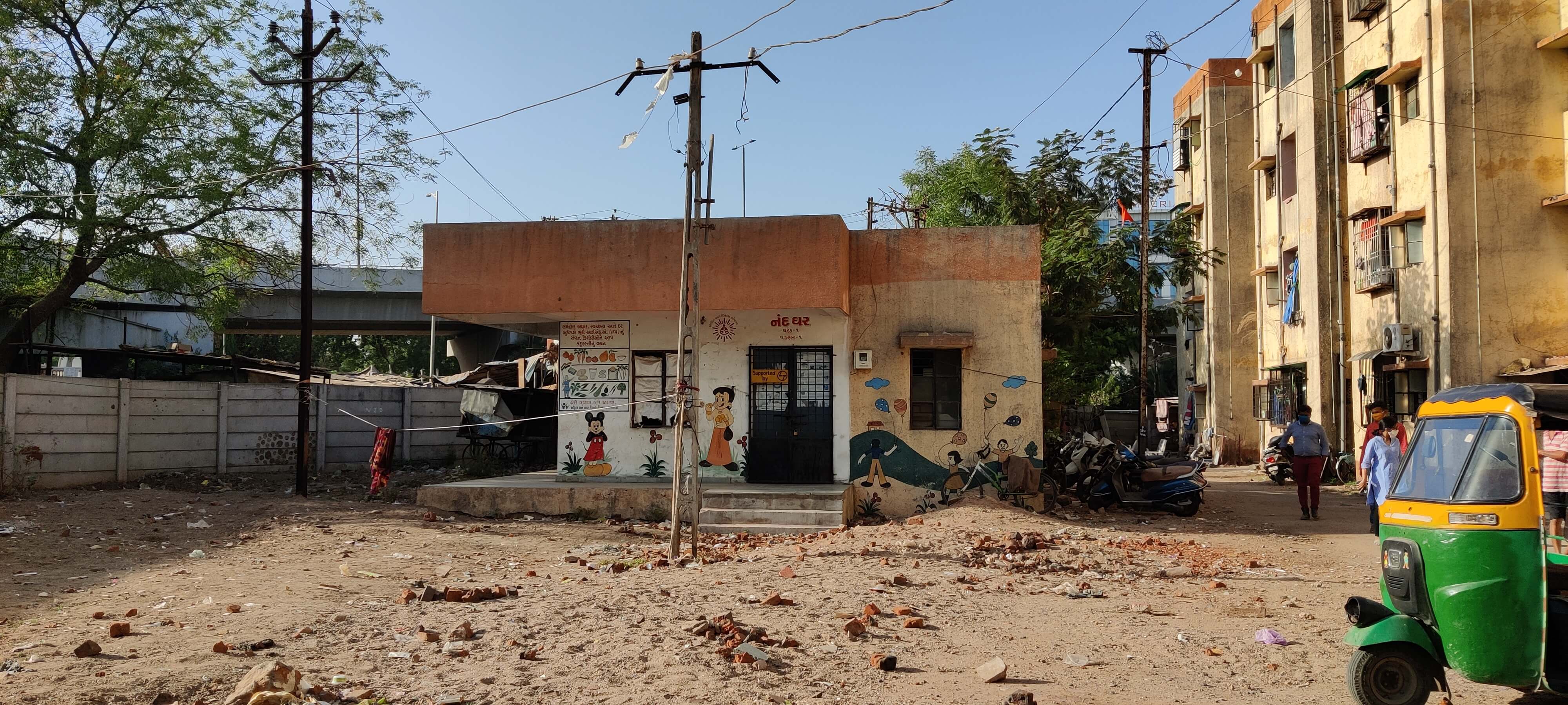 Anganwadi premises in low income housing