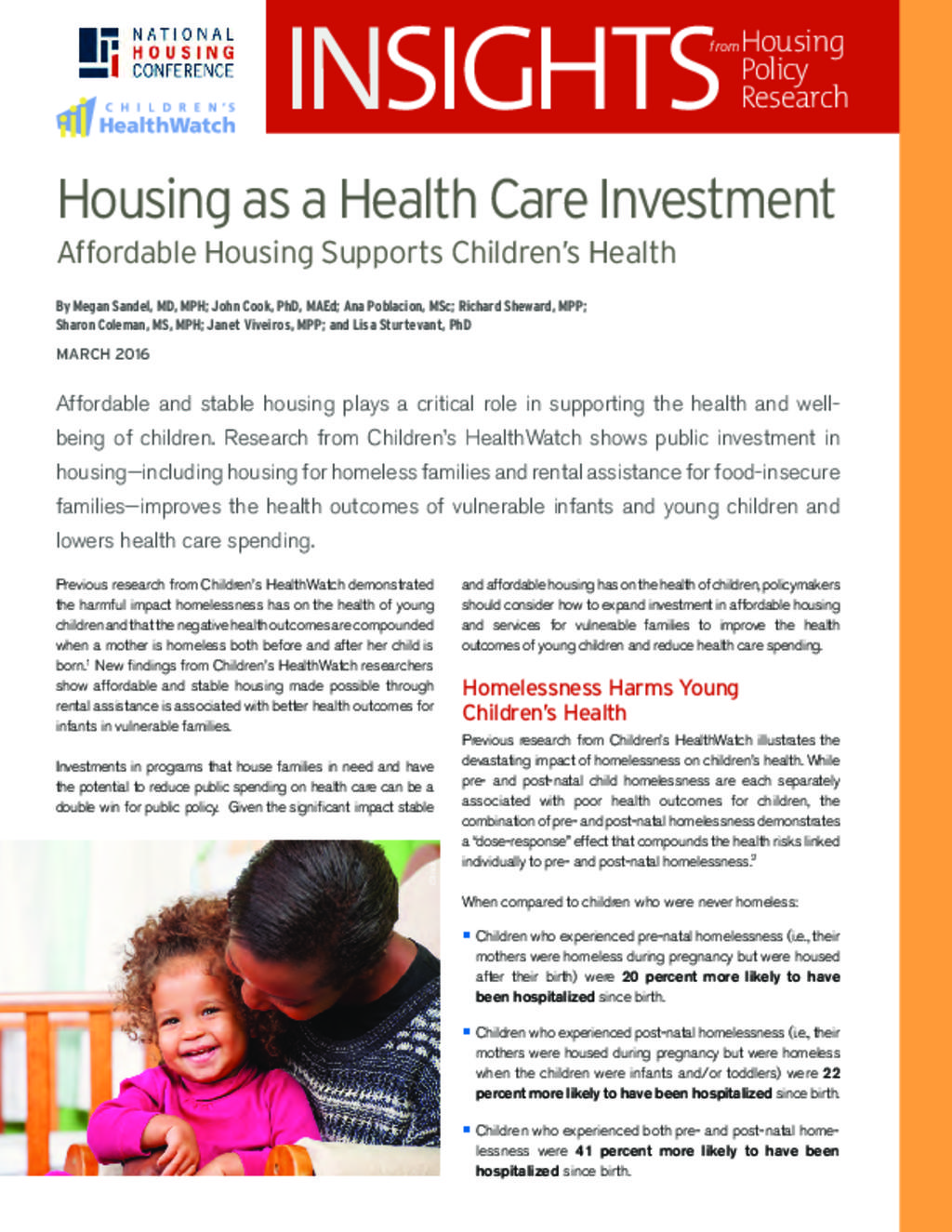Housing and child health