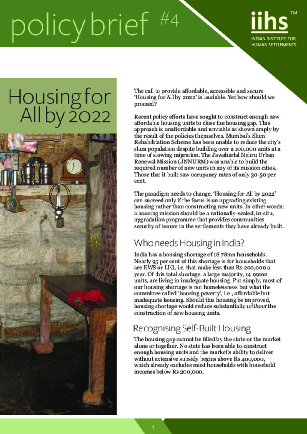 Housing for All by 2022