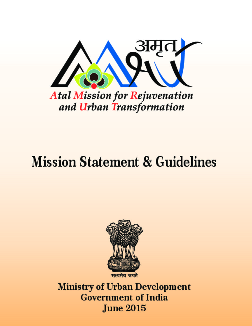 AMRUT Mission Statement and Guidelines