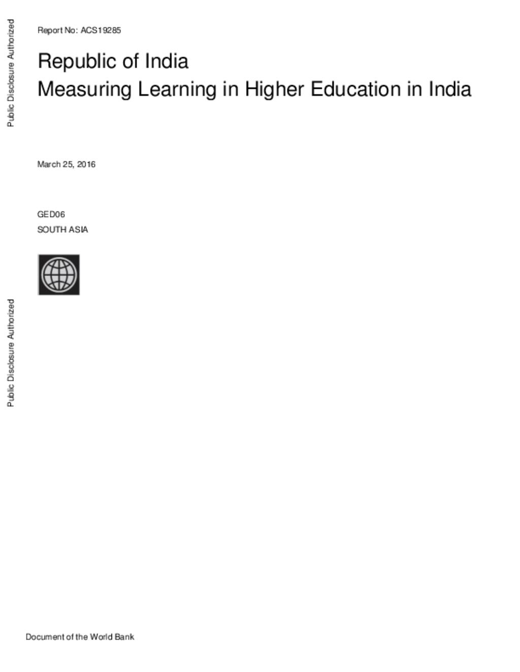 Higher Education in India