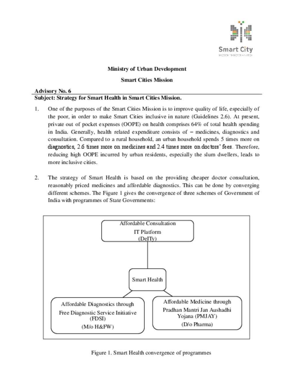 Advisory No 6 Smart Health