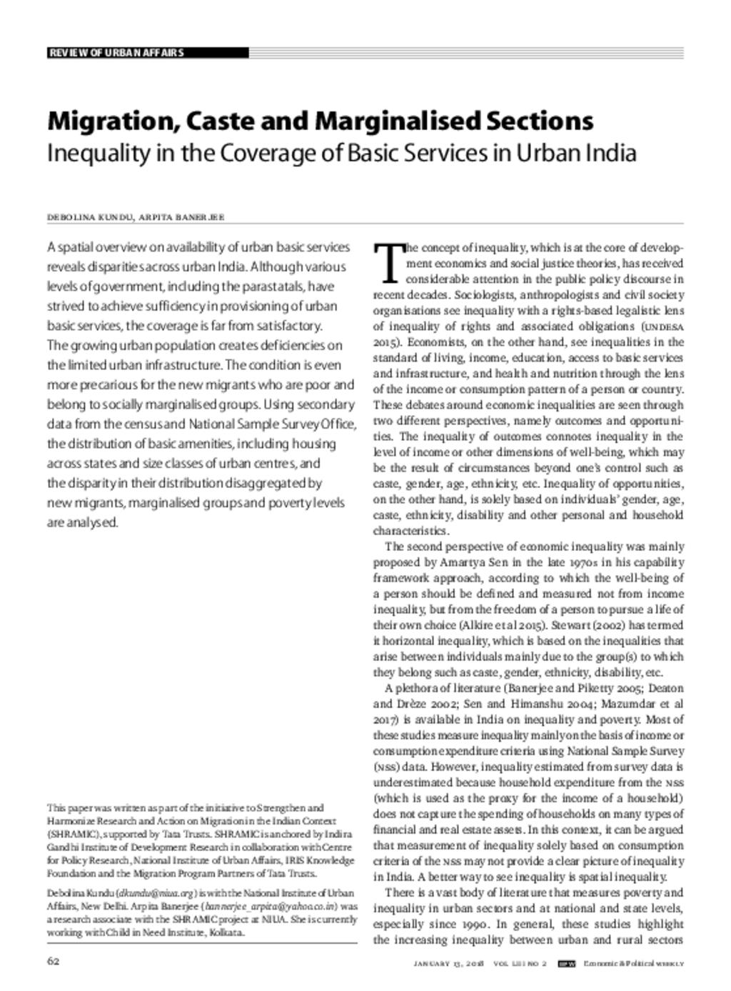 Urban Services