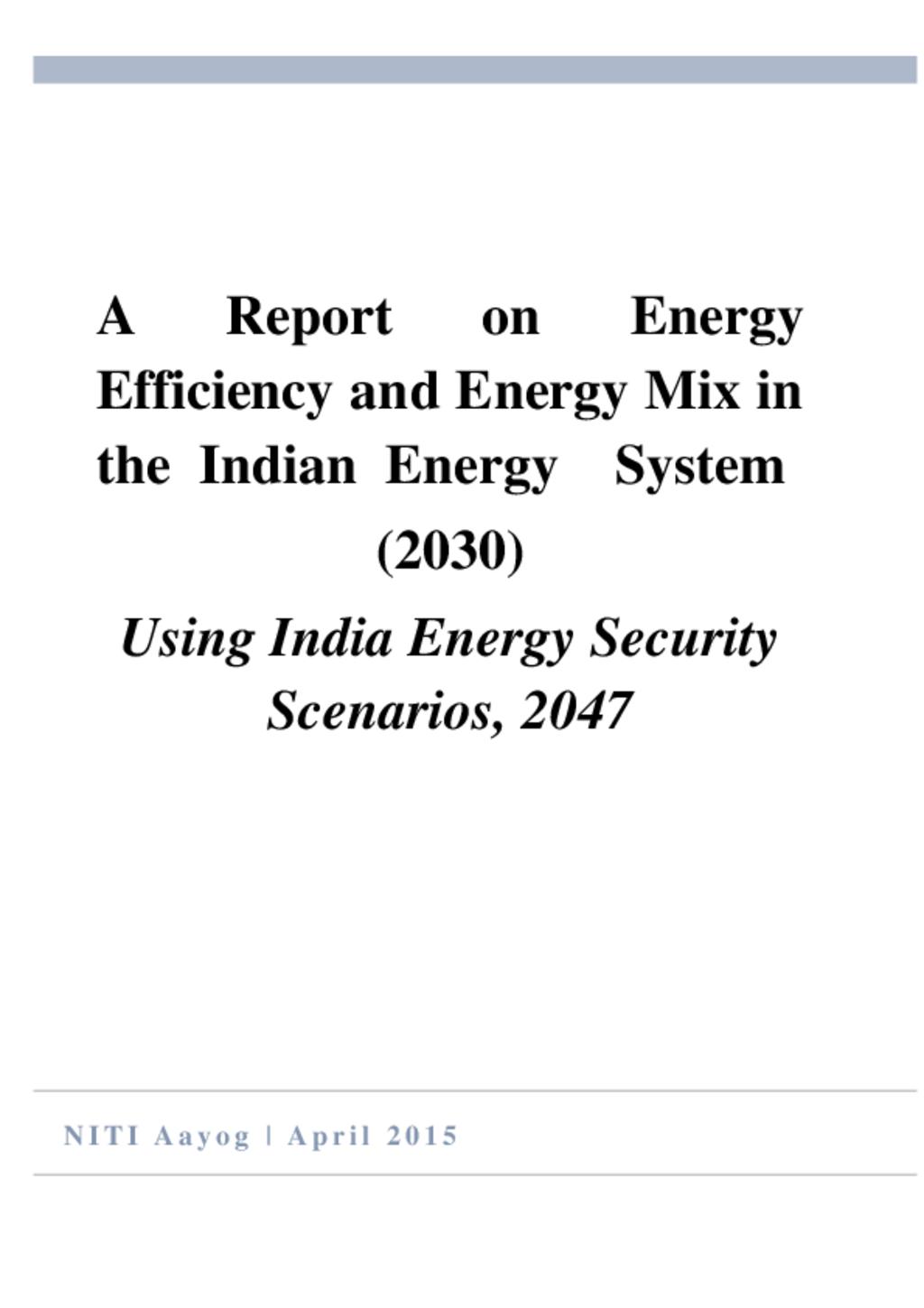 Energy efiicieny for INDC