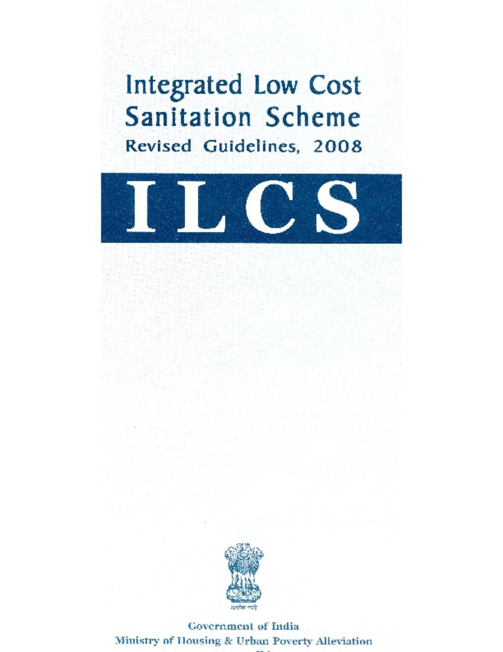 Integrated low cost sanitation scheme (ILCS)