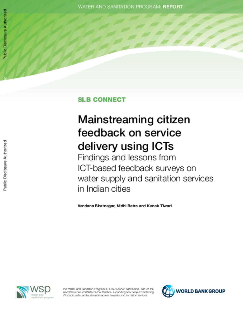 World Bank ICT in Sanitation