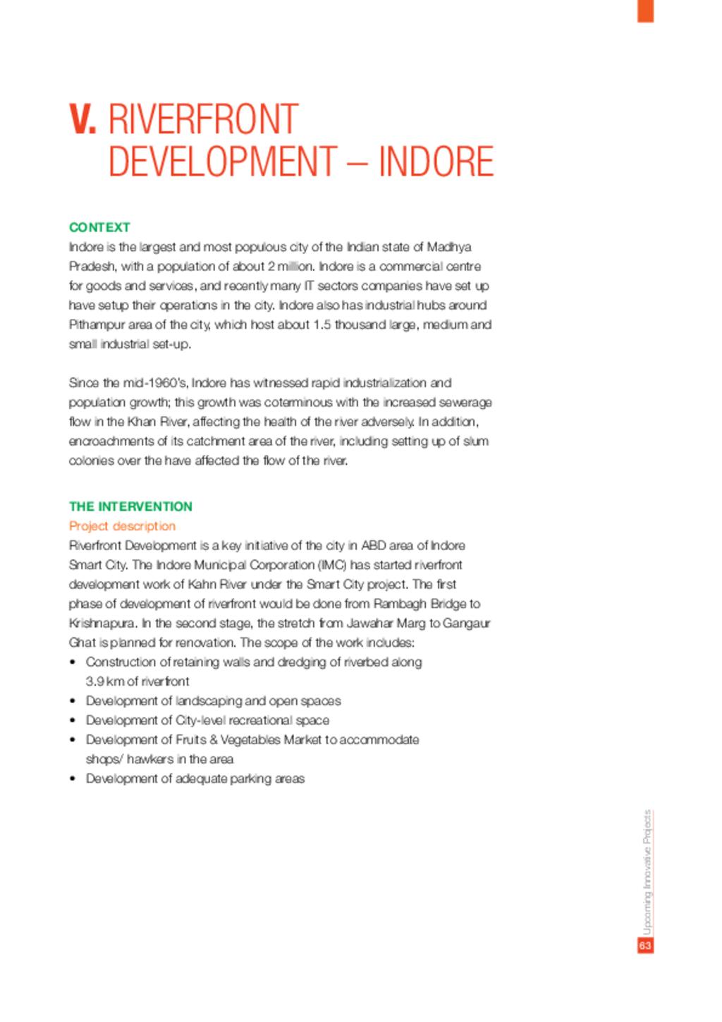 Riverfront Development – Indore