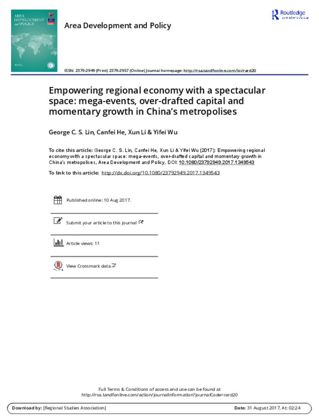 China economic policy for Cities