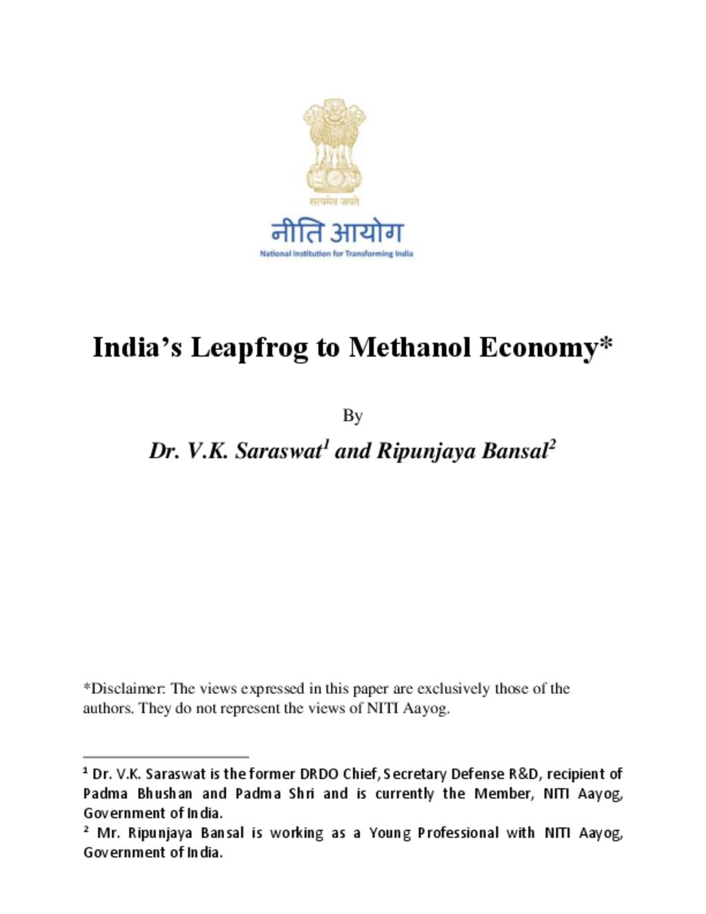 Methanol Economy