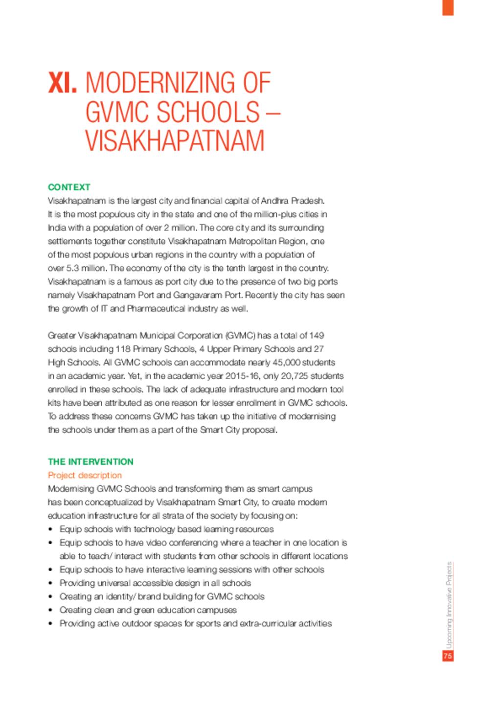 Modernizing Of GVMC Schools – Visakhapatnam