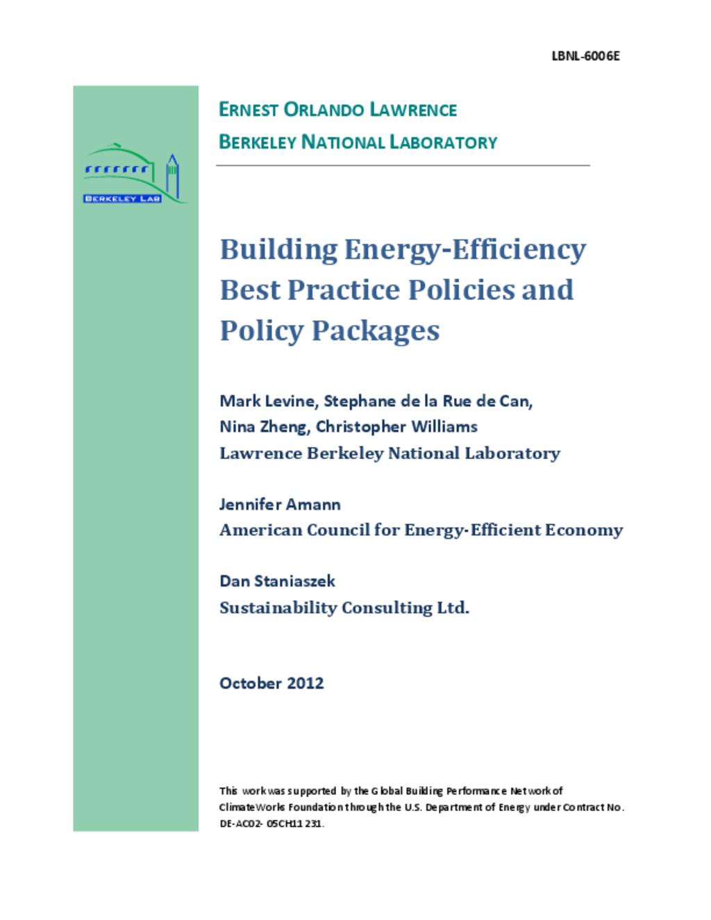 Energy Efficiency in Building Comparison