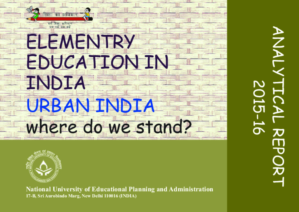 Education in urban india