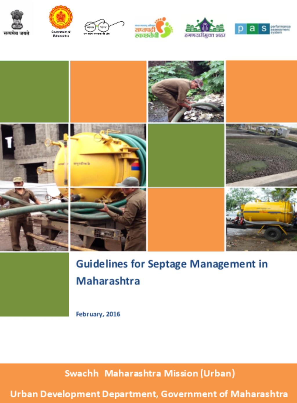 Septage Management Guidelines for Maharashtra