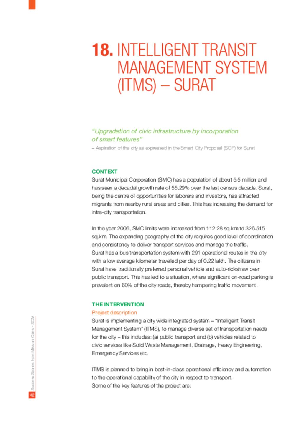 Intelligent Transit Management System (ITMS) – Surat