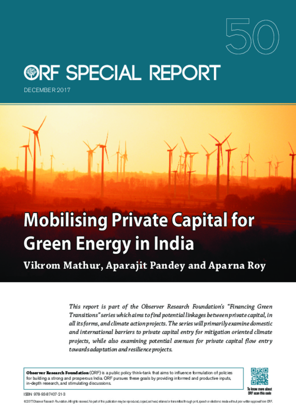 Green Energy and Private Capital