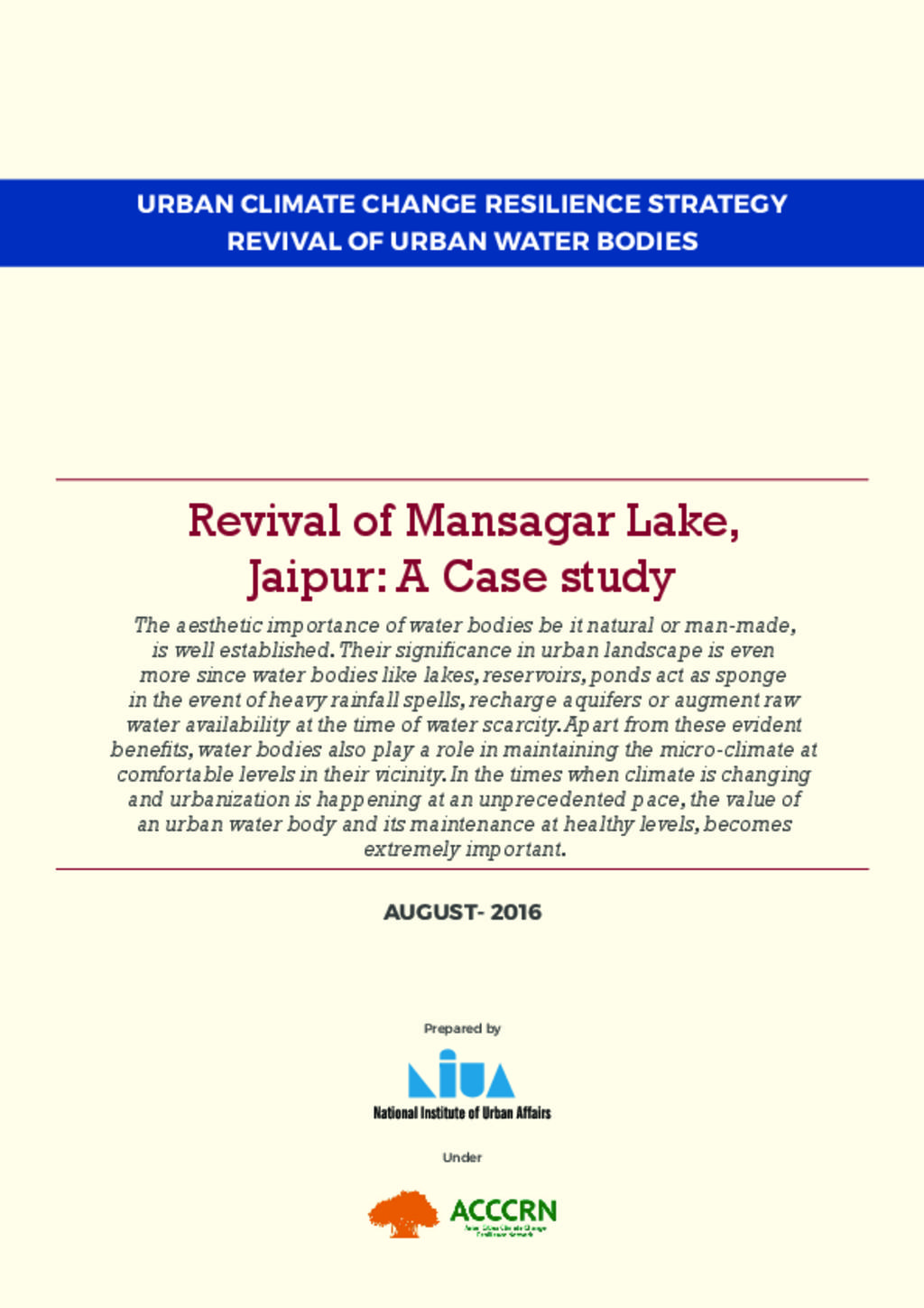 Revival of Mangasagar Lake_ ACCCRN