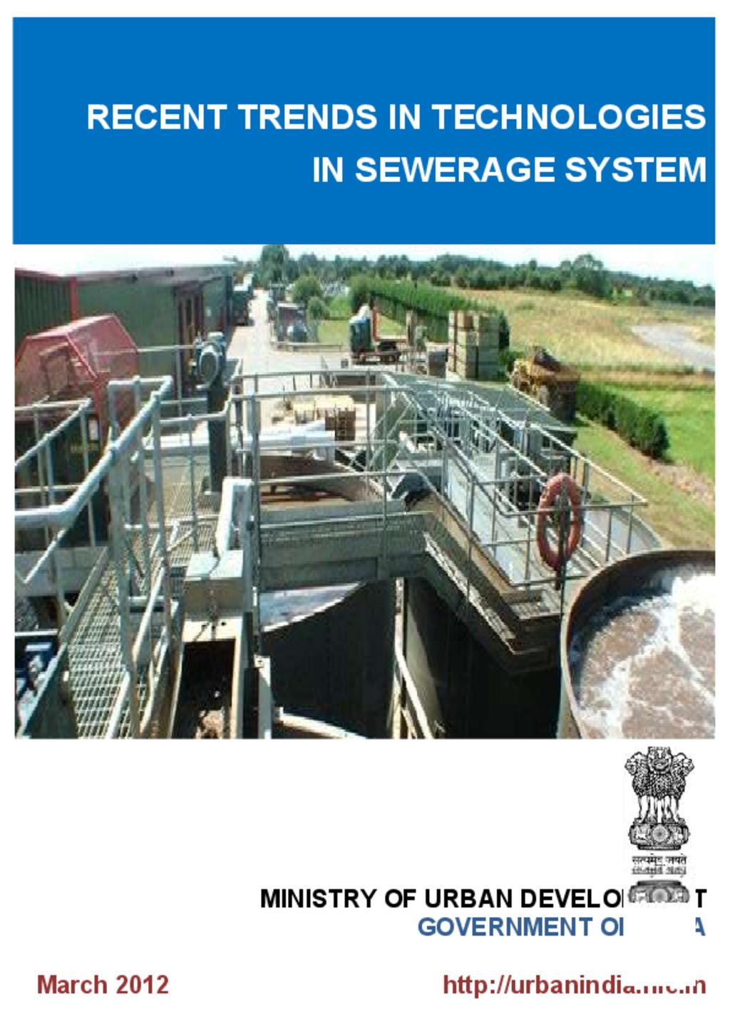 Recent Trends in Technologies in Sewerage System