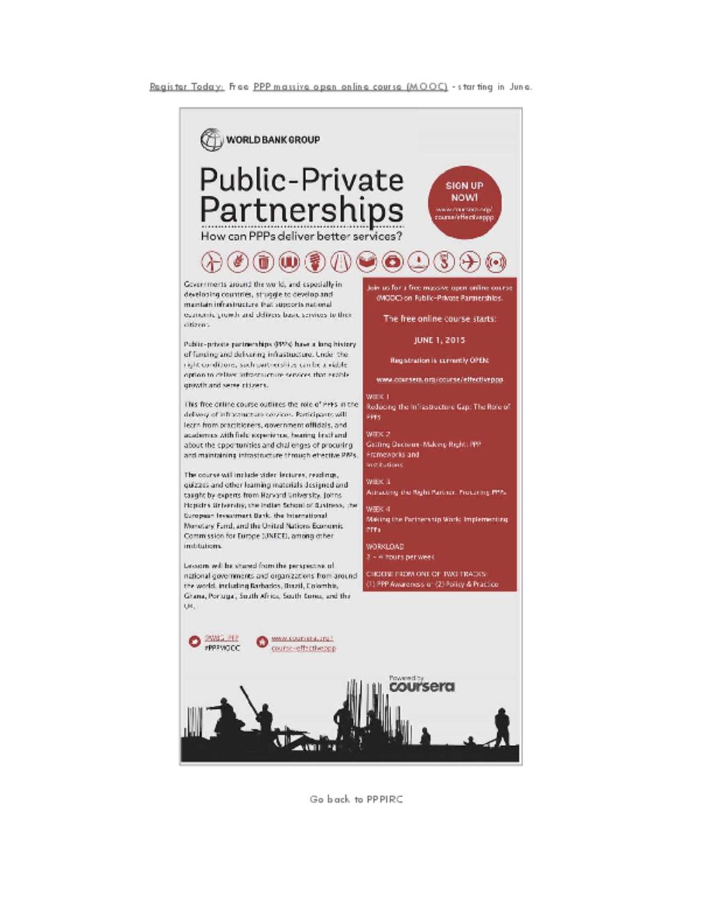 Public-Private Partnerships (PPP): How can PPPs help deliver better services?