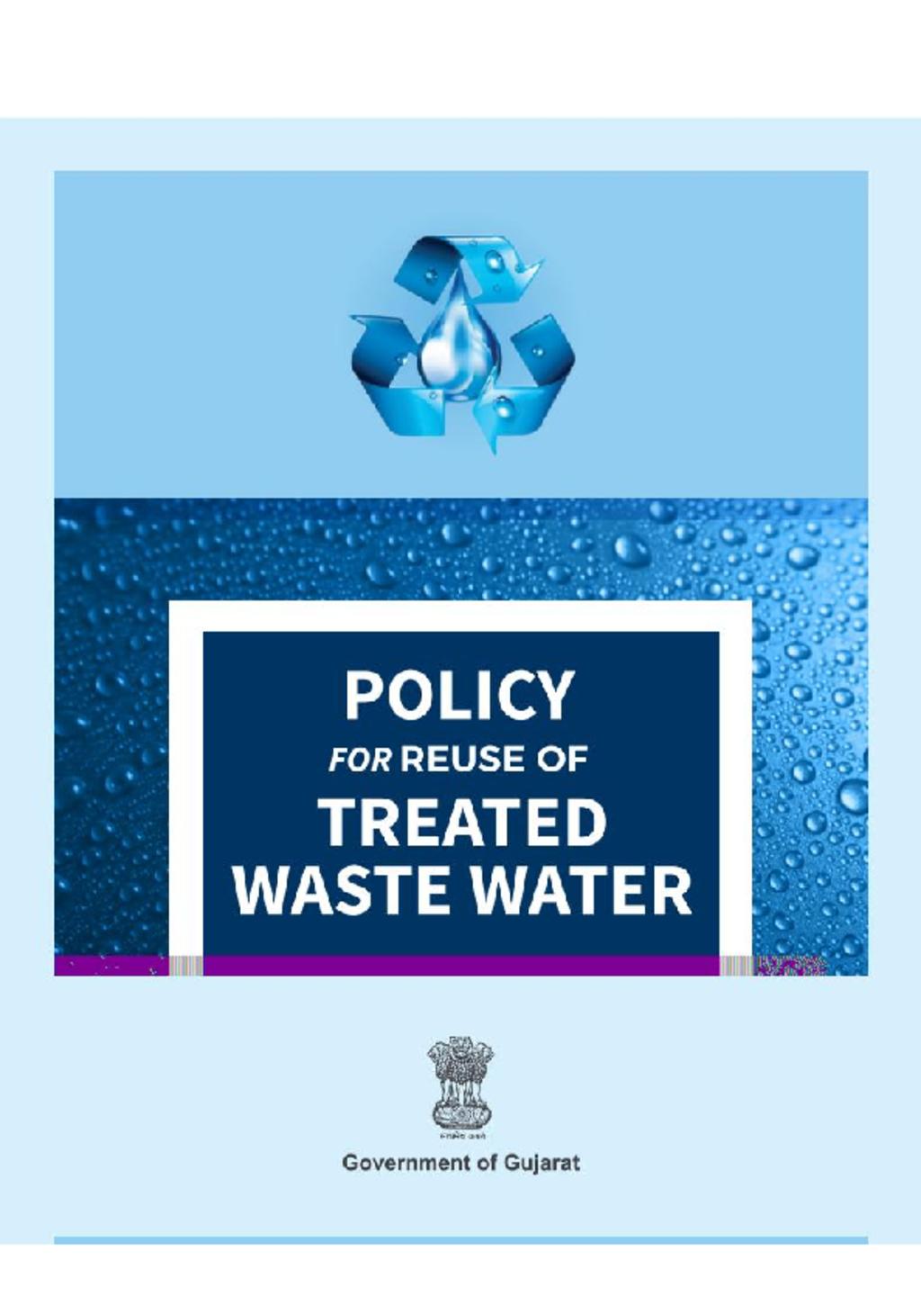 Policy on Waste water reuse