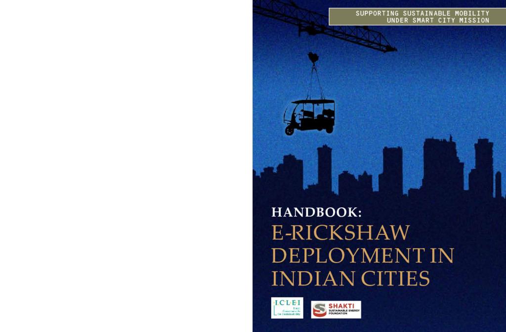 Handbook: E-rickshaw Deployment in Indian Cities