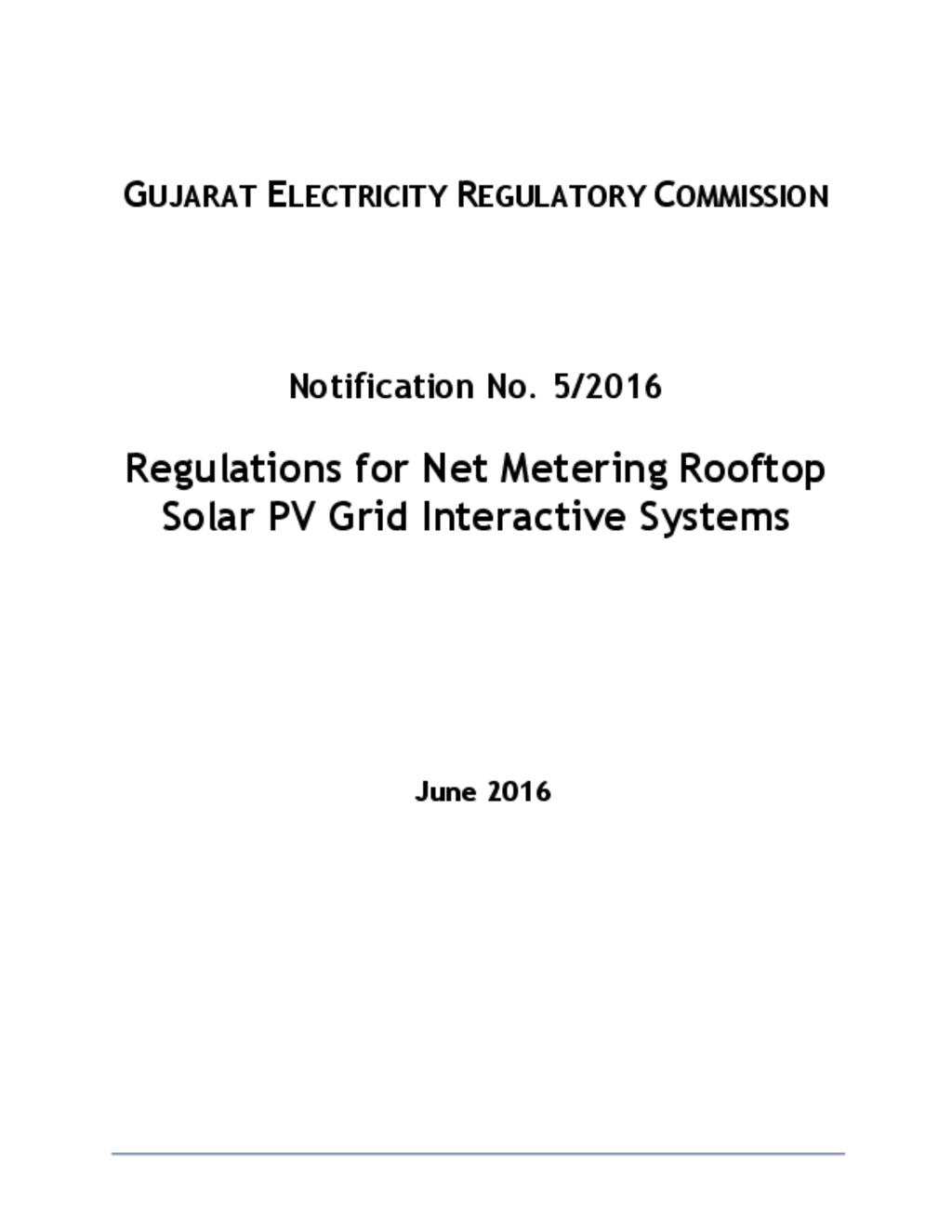 Net metering regulation_Gujarat