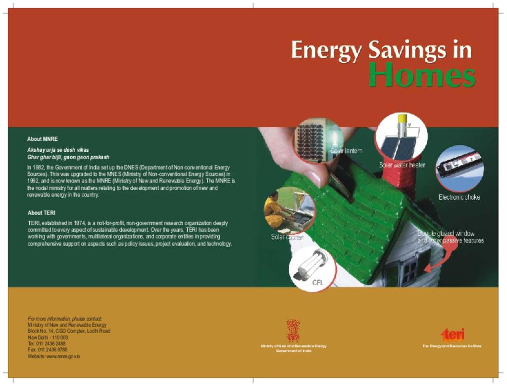 Energy Savings in Homes