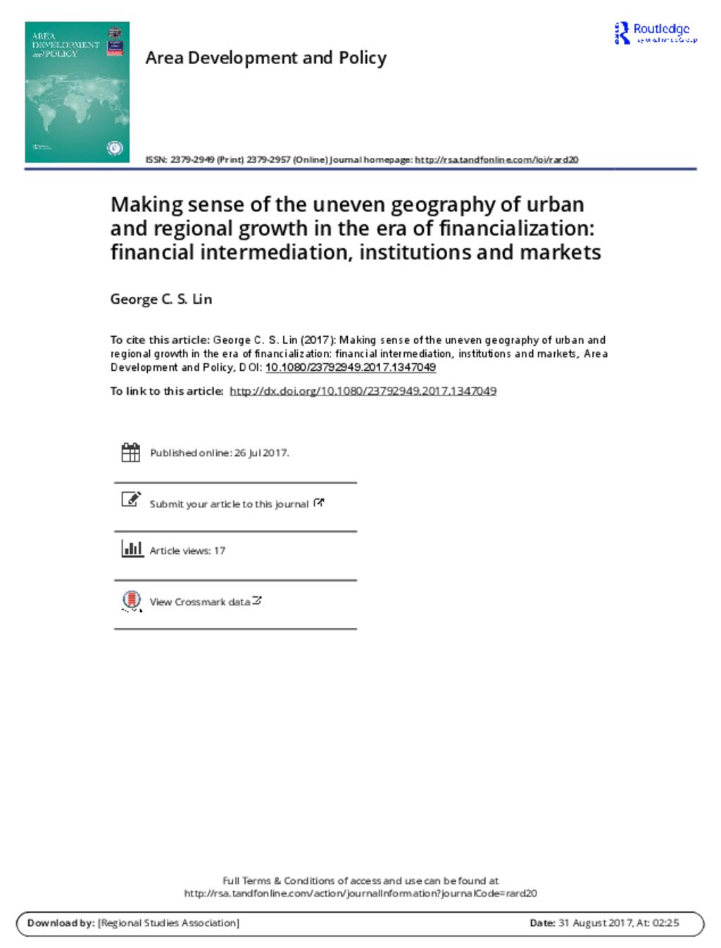 Financing Urban