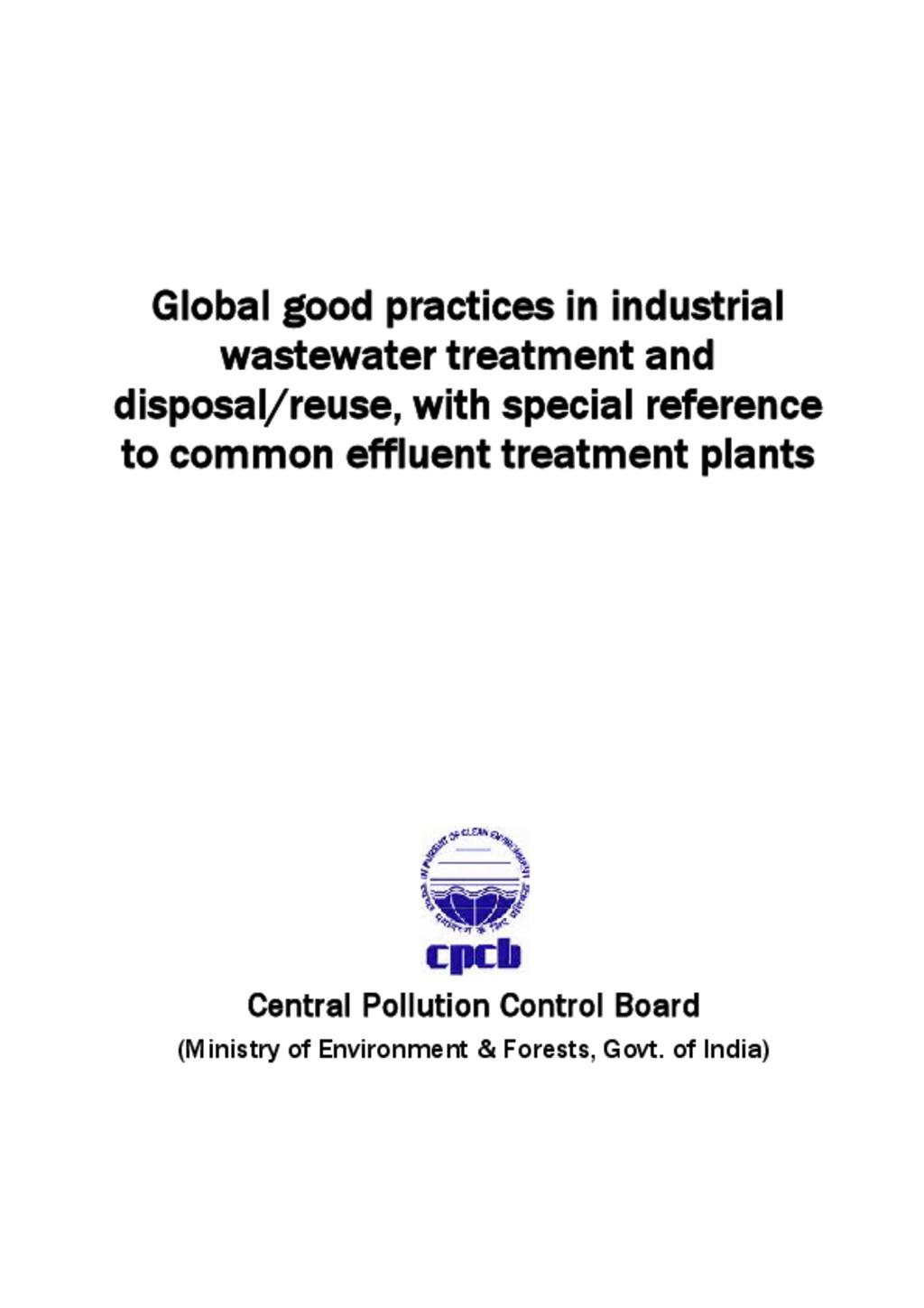Global Practice on Waste Water Treatment