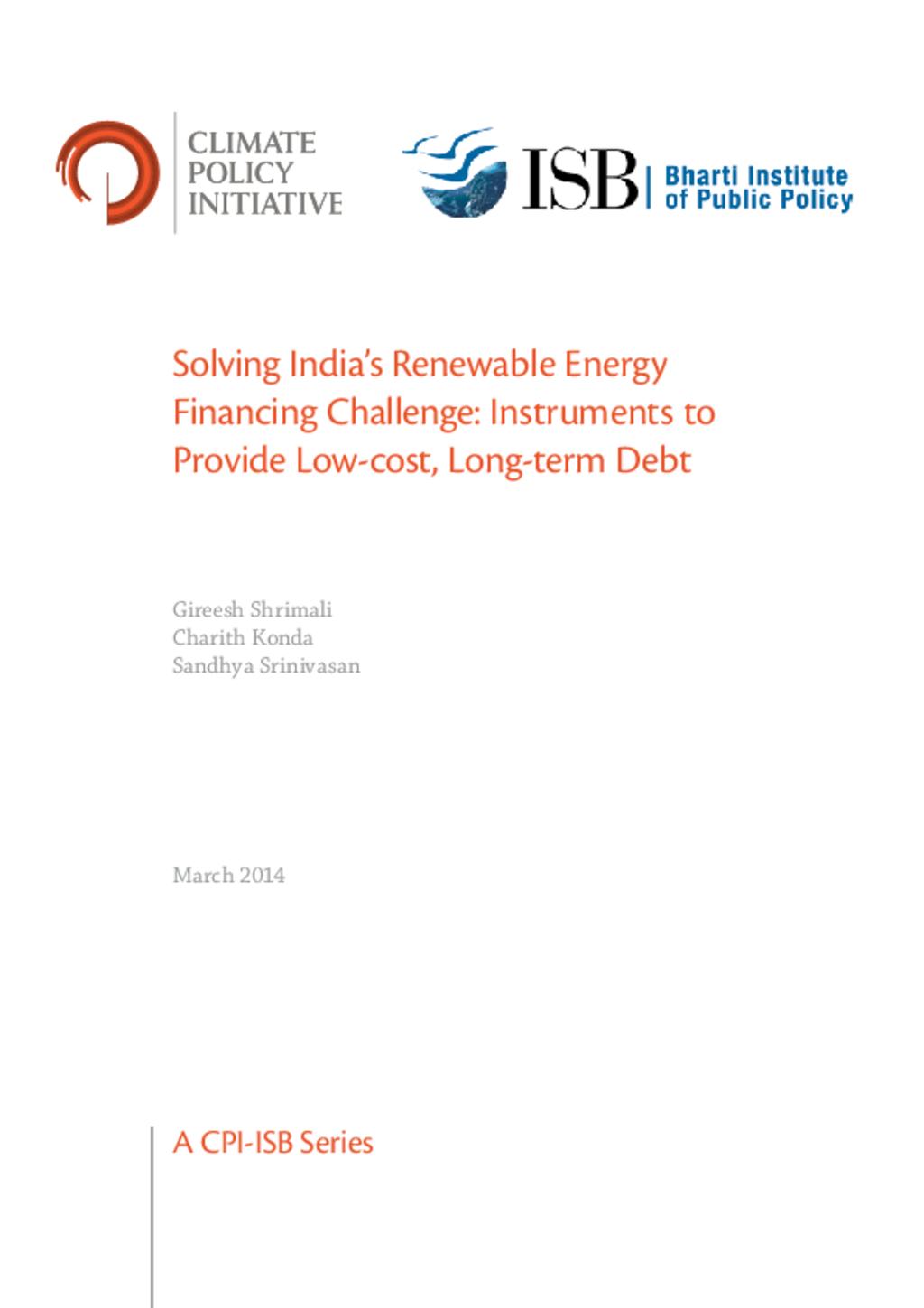 Low cost long term debt for energy