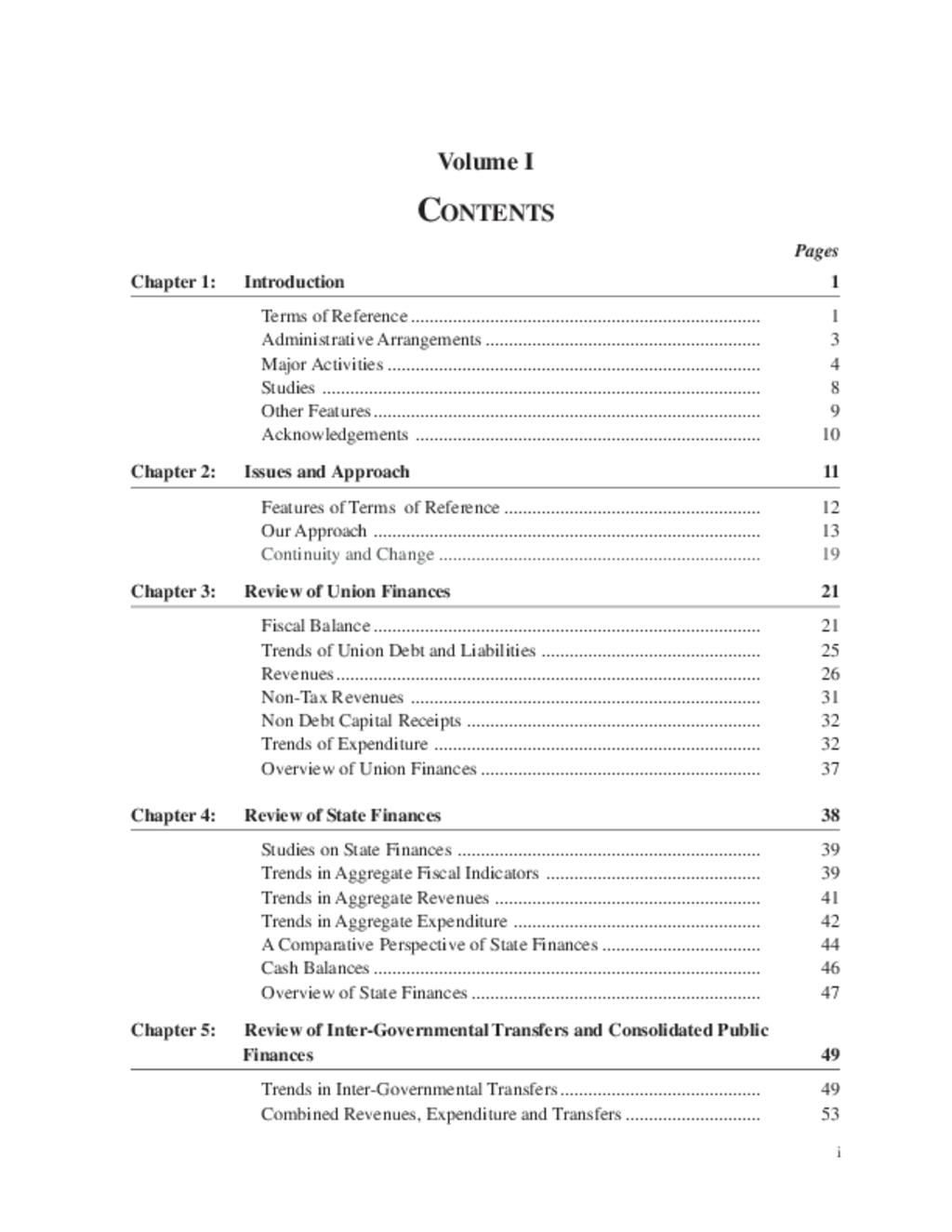 Report of The Fourteenth Finance Commission (2015-2020)