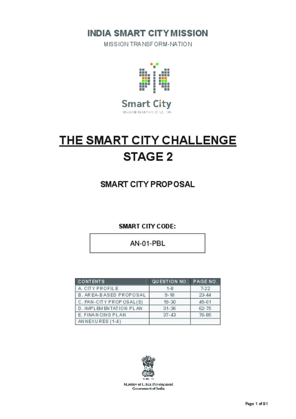 Smart City Proposal-Port Blair