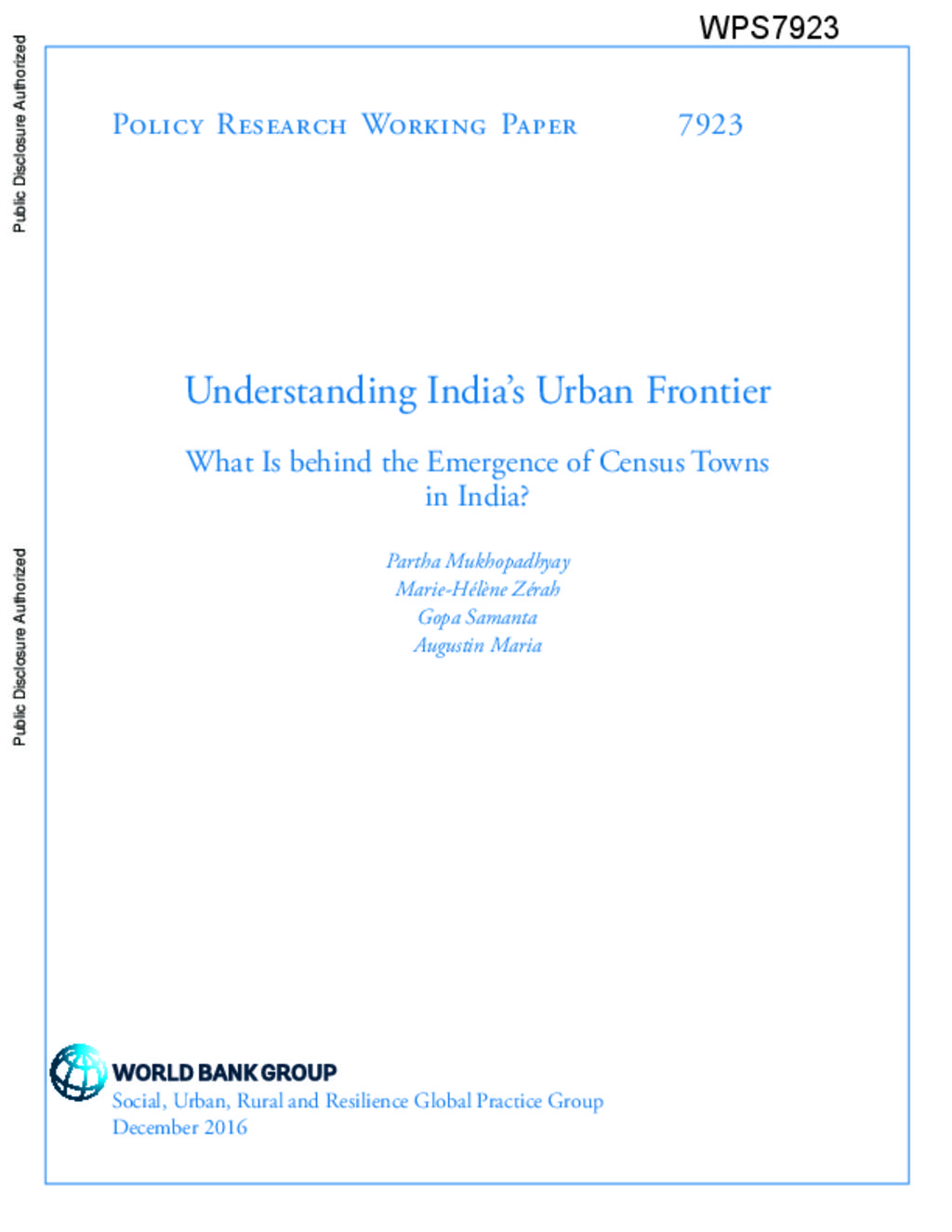 Understanding India’s Urban Frontier