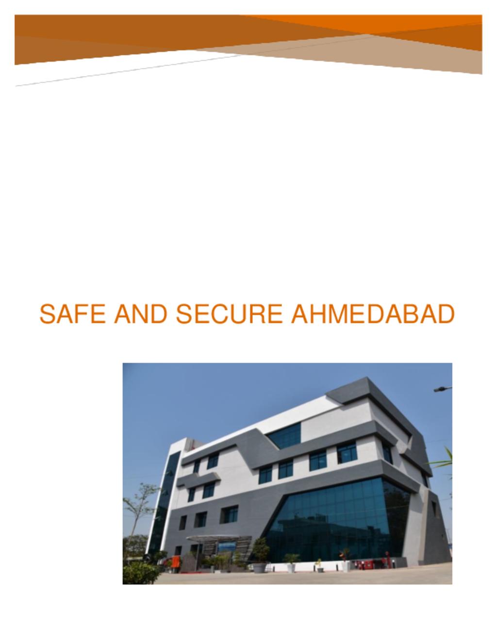 Safe Ahmedabad Project