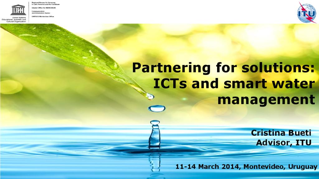 ICT for water management