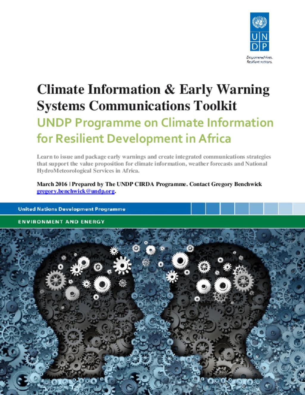 Climate information toolkit
