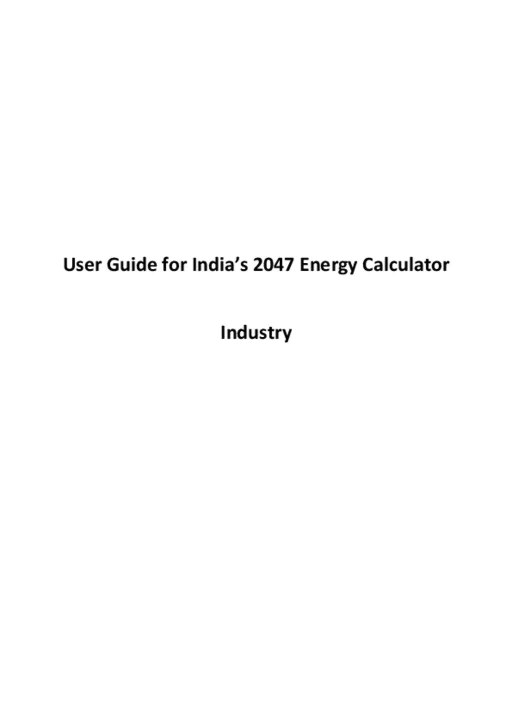 Energy Calculator Industry