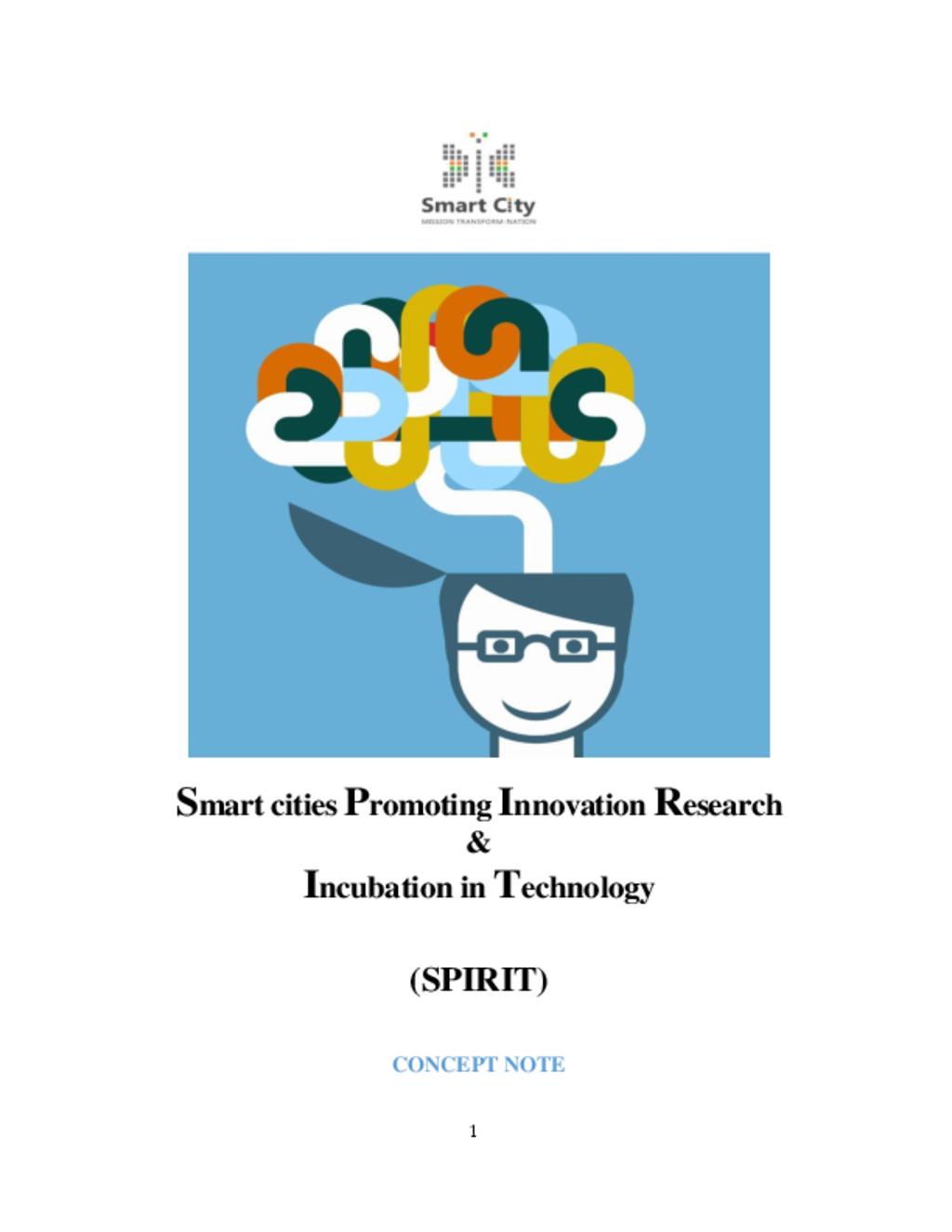 common sense Somehow Drastic Smart cities Promoting Innovation Research & Incubation in Technology  (SPIRIT) | Smartnet
