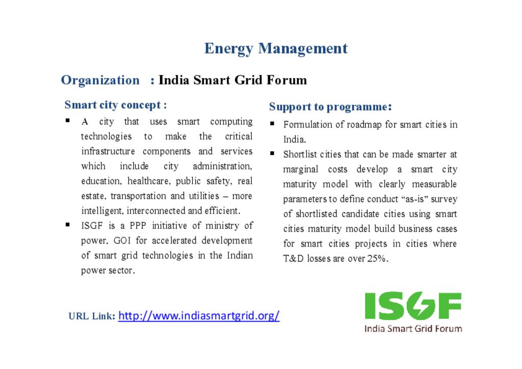 India Smart Grid Forum