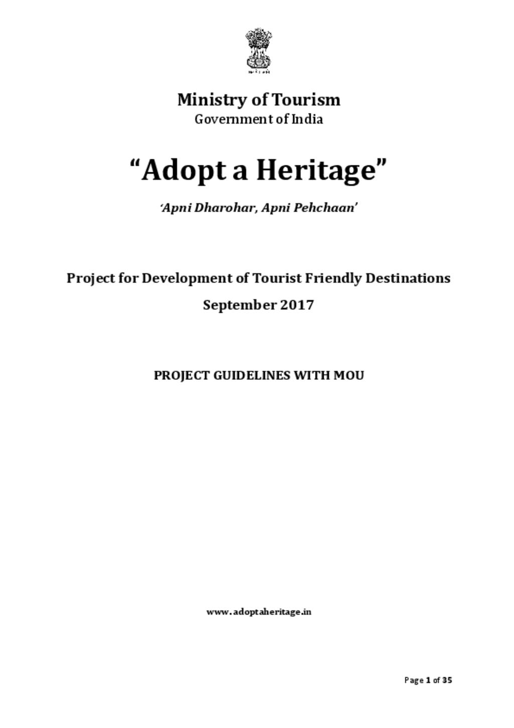 Adopt a Heritage Guidelines