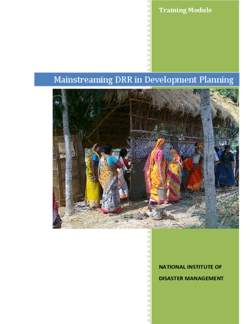DRR in development Planning