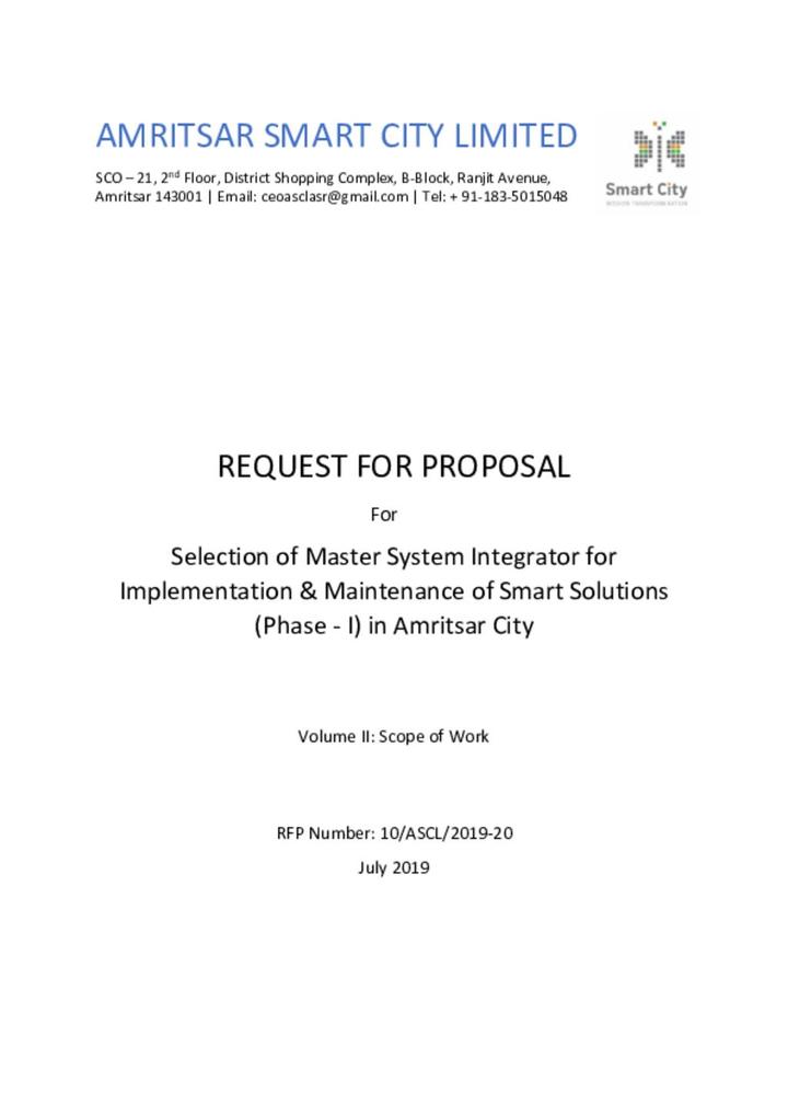 Request for Proposal Document Part 2