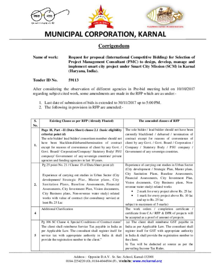 Request for Proposal Karnal 2