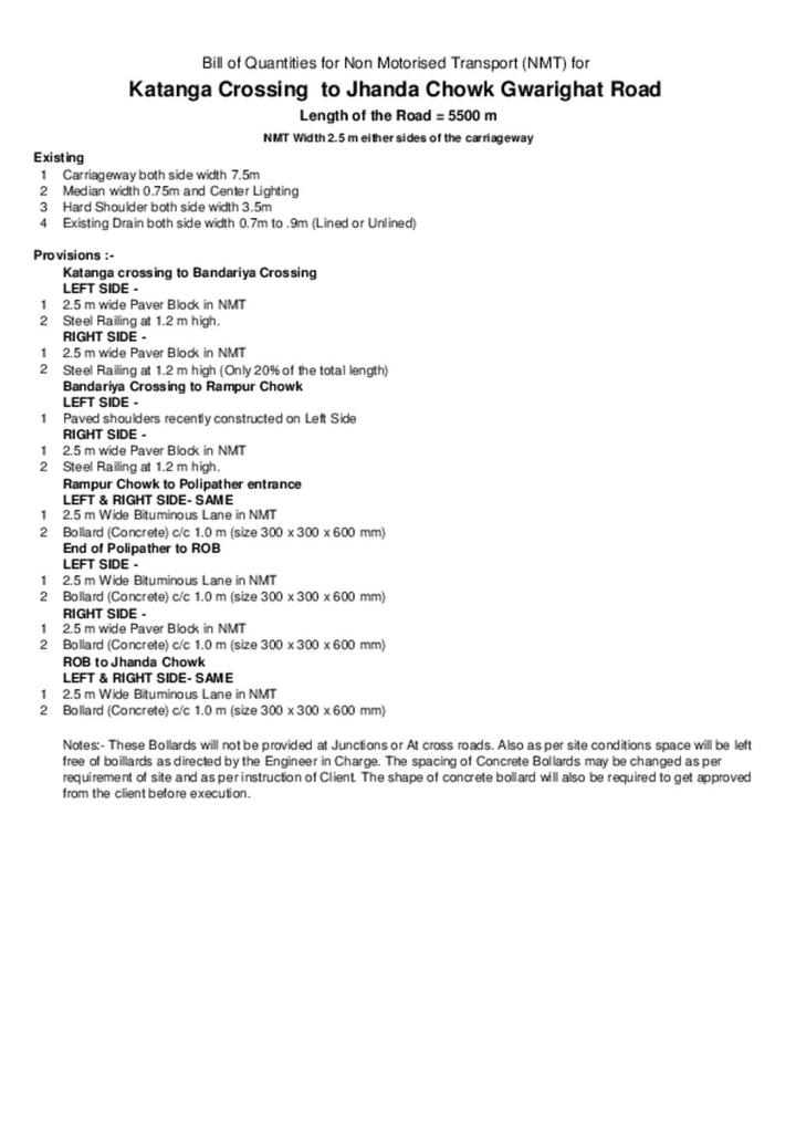 Detailed Estimate