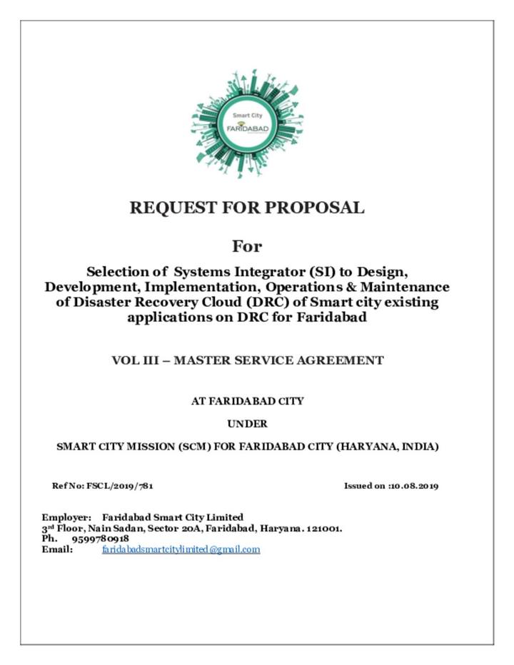 Request for Proposal Document Part 3