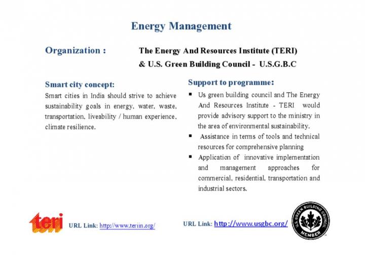 The Energy And Resources Institute (TERI) & U.S. Green Building Council - U.S.G.B.C 