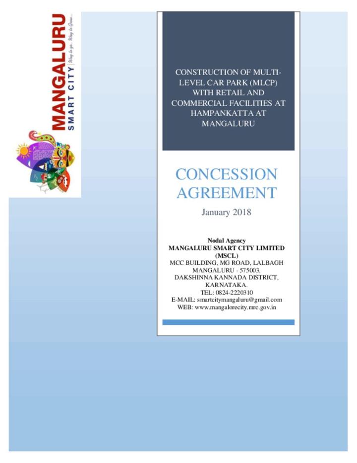 Multi Level Parking- Concession Agreement